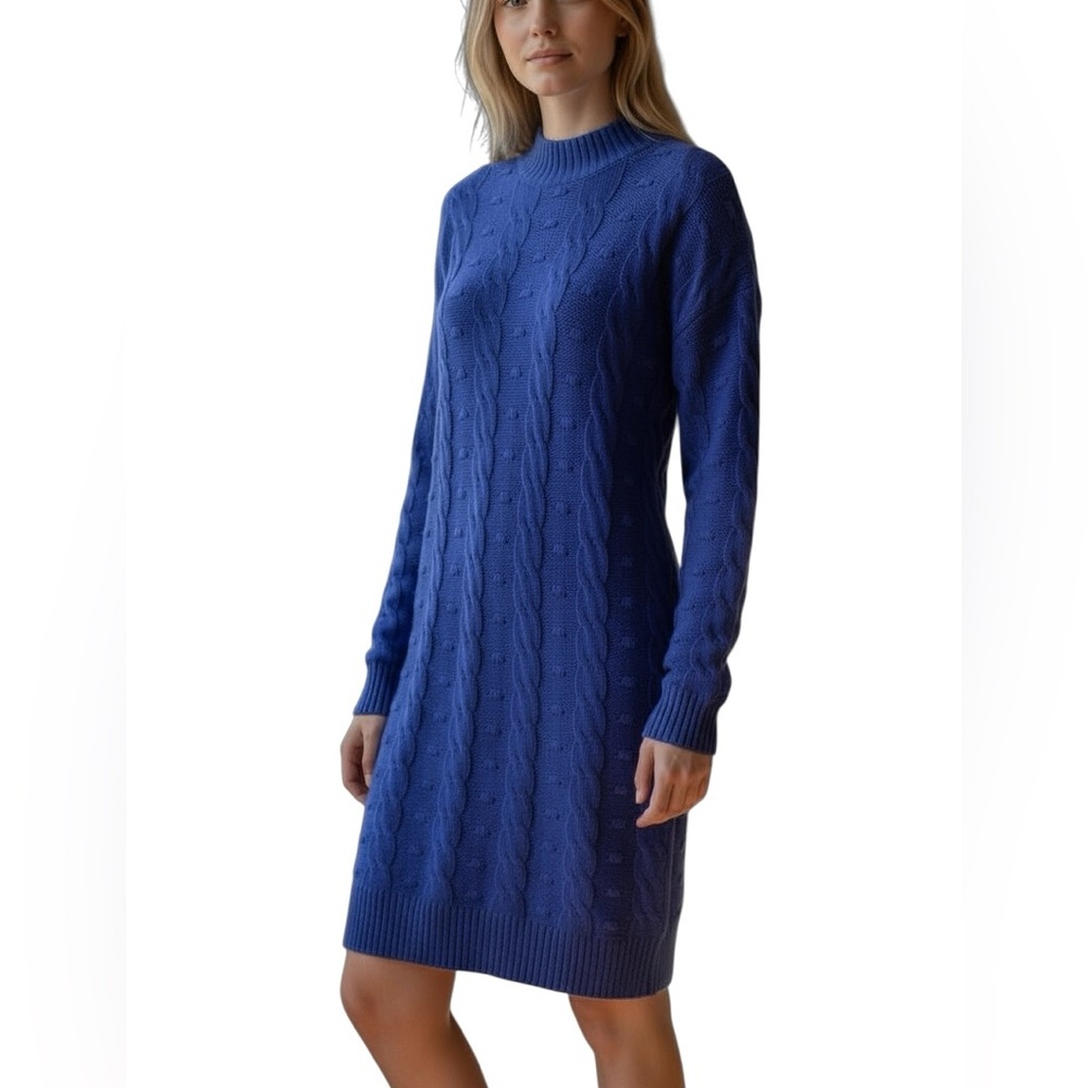 New York & Company Blue Midi Dress